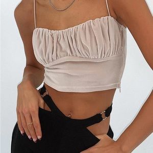 Princess Polly | Pia Top Beige | US 0